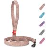 Recycled Cotton Dog Leash 10 Ft Eco Friendly Collar for Small Medium Large Dogs Reflective Dog Leash Strong Leashes