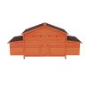 Large Wooden Chicken Coop Outdoor Hen House Poultry Cage for Outdoor with 2 Sides Nesting Boxes,2 Free-range Doors Leakproof Tray